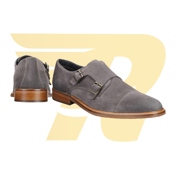 ALFANI DARIUS MONK-STRAP OXFORDS GREY